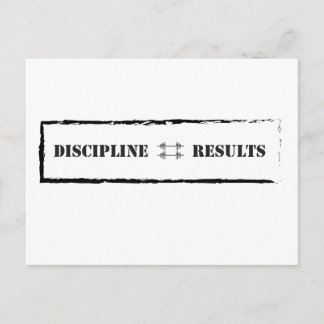 Cartão Postal Disciplina = Resultados