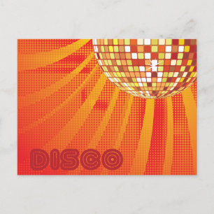 Cartão Postal Disco ~ 1980s 80s Ball