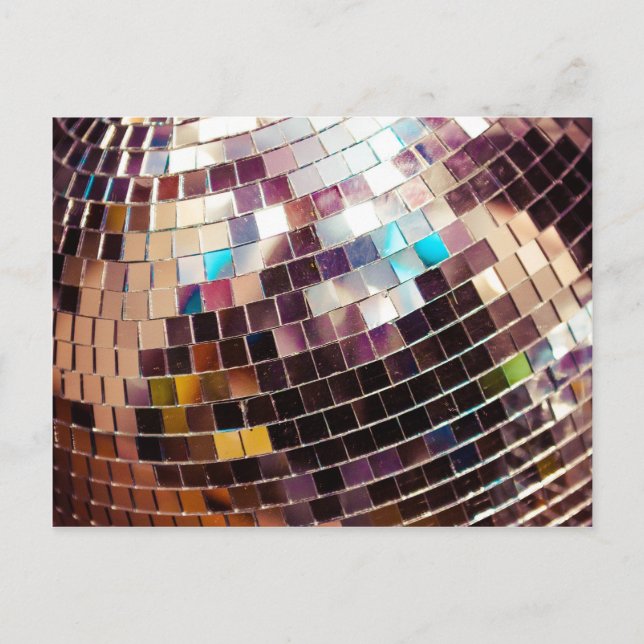 Cartão Postal Disco Ball (Frente)