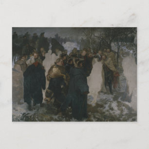 Cartão Postal Discurso antes da Batalha de Leuthen, 1858