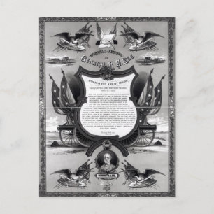 Cartão Postal Discurso de Despedida do General Robert E. Lee
