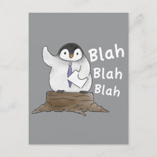 Cartão Postal Discurso de Pinguim 