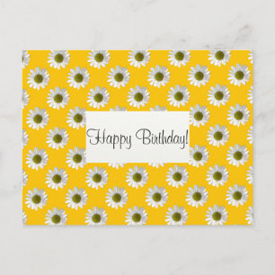 Cartão Postal Disições florais de design floral de flores em ama