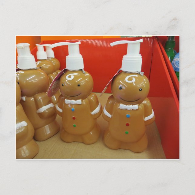 Cartão Postal Disjuntor de sabão de pão de gengibre (Frente)