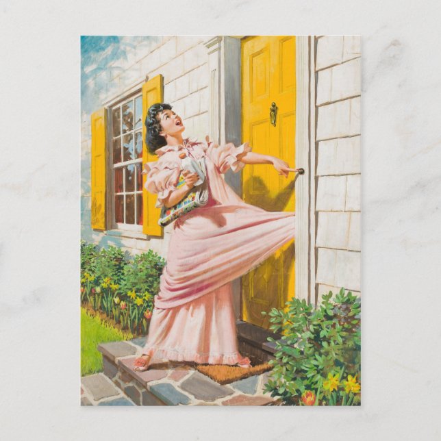 Cartão Postal Disparado na porta (Frente)