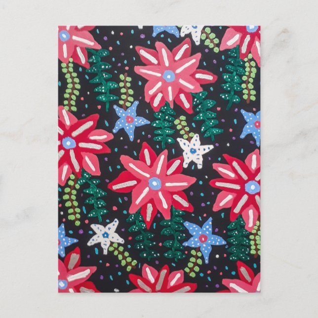 Cartão Postal Disposição Floral a Negrito (Frente)