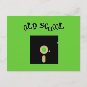 Cartão Postal Disquete da Escola Antiga