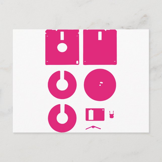 Cartão Postal Disquete desmontado 1,44 pol (Frente)