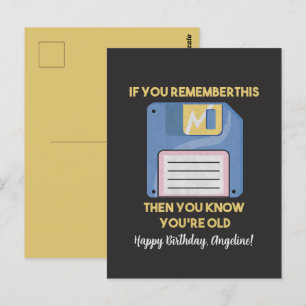 Cartão Postal Disquete: Se Você Se Lembra Disso, Você é Velho