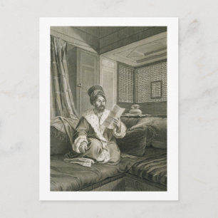 Cartão Postal Disse Mustapha Pasha ferido na Batalha de Abouk