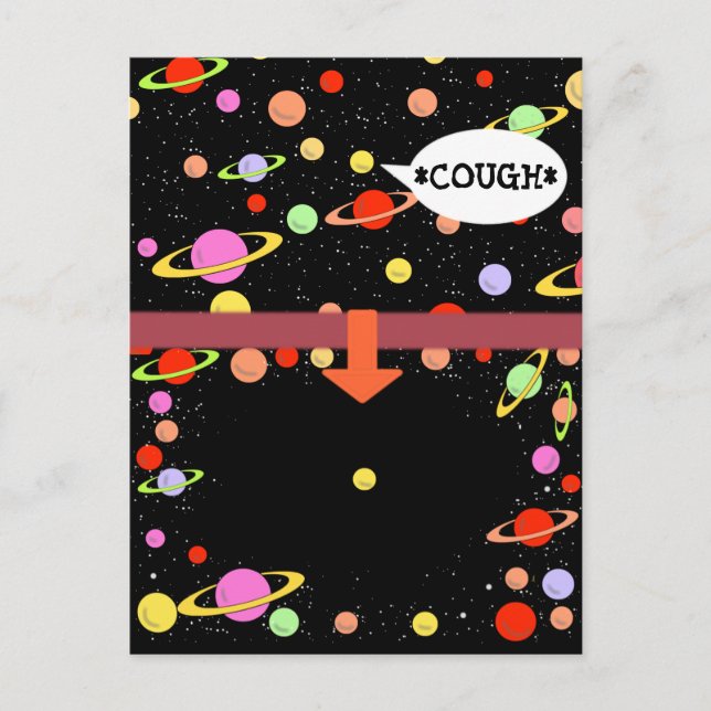 Cartão Postal DISTANCIAMENTO DE QUARENTENA CUUGH por Jetpackcorp (Frente)