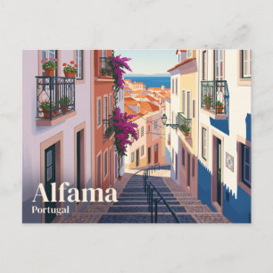Cartão Postal Distrito da Alfama Portugal