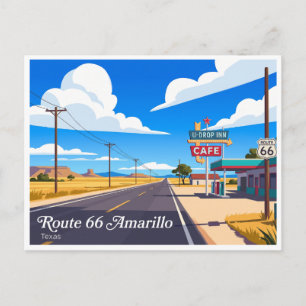 Cartão Postal Distrito da Rota 66 do Texas Amarillo
