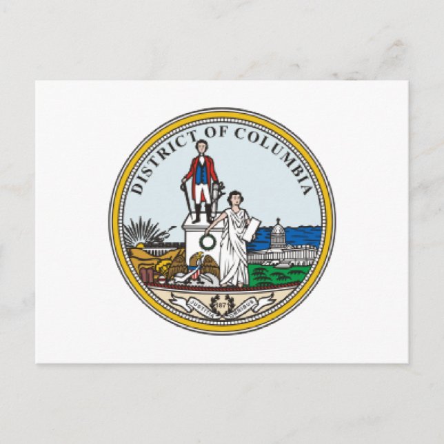 Cartão Postal Distrito de Columbia Seal (Frente)