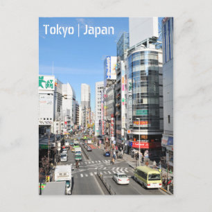 Cartão Postal Distrito de Shinjuku em Tóquio, Japão