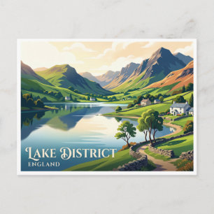 Cartão Postal Distrito dos Lagos, Inglaterra Keswick Reino Unido
