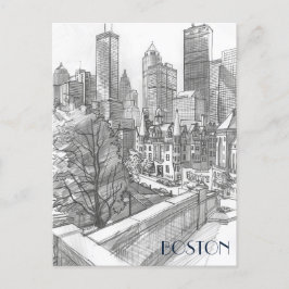 Cartão Postal Distrito financeiro de Boston