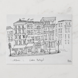 Cartão Postal Distrito histórico de Alfama   Lisboa, Portugal