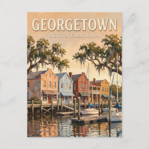 Cartão Postal Distrito Histórico de Georgetown Carolina do Sul