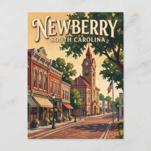 Cartão Postal Distrito Histórico de Newberry Carolina do Sul