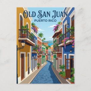 Cartão Postal Distrito Histórico do Antigo San Juan Porto Rico