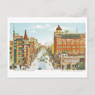 Cartão Postal Distrito Vintage Nihonbashi da Rua Kyobashi