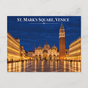 Cartão postal diurno dos canais de Veneza