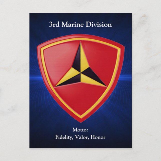 Cartão Postal Div 3º Mar (Frente)