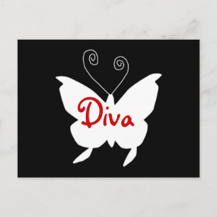 Cartão Postal Diva Butterfly I
