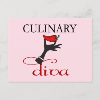 Cartão Postal Diva Culinária