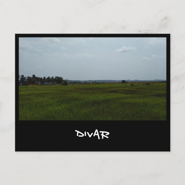 Cartão Postal Divar, Goa (Índia) (Frente)