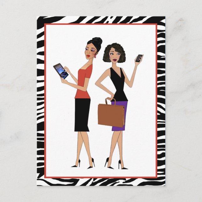 Cartão Postal "Divas dos Negócios" (Frente)