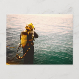 cartão postal "Diver Splash"