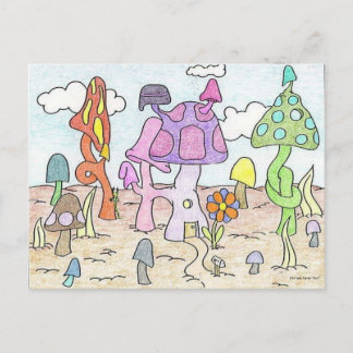 Cartão Postal Diversão da Mushoom House