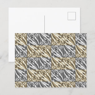 Cartão Postal Diversão de bolhas puxadas / Preto e Branco / Sepi
