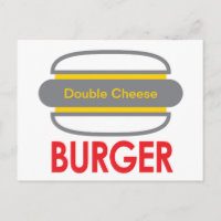 Diversão de Ícone Burger de Queijo Duplo