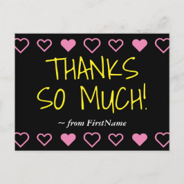 Cartão Postal Diversão "OBRIGADOS TANTO!" + Cartaz Cardíaco