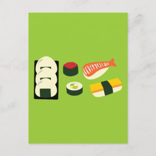 Cartão Postal Diversão Sushi
