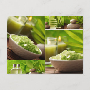 Cartão Postal Diversos - Padrões de Colagem Zen Spa Três