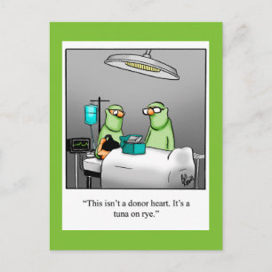 Cartão Postal Divertido de Recuperação com Humor