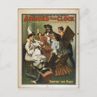 Cartão Postal Divertido em uma sala de música