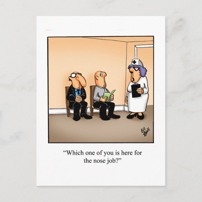 Cartão Postal Divertido para Manter em Contato (Frente)