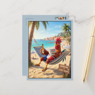 Cartão Postal Divertido Saint-Tropez França