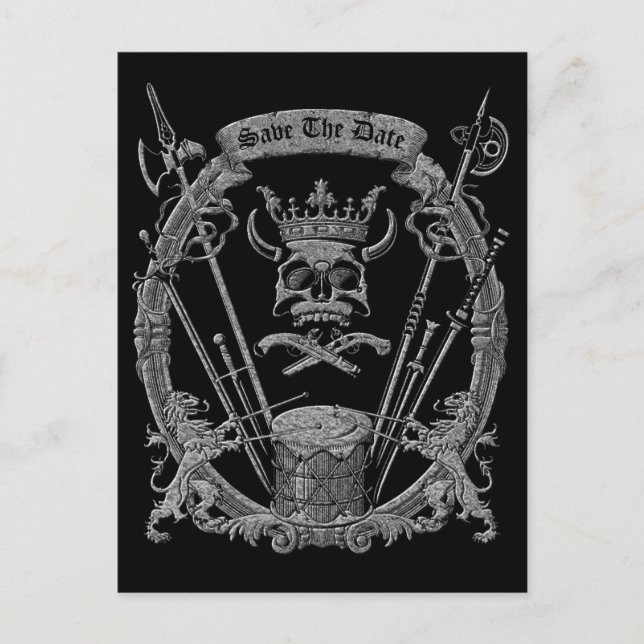 Cartão Postal Divertido Salve A Data (Frente)