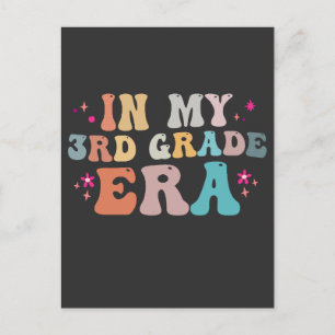 Cartão Postal Divertido Volta às Aulas Na Minha Era da 3ª Série 