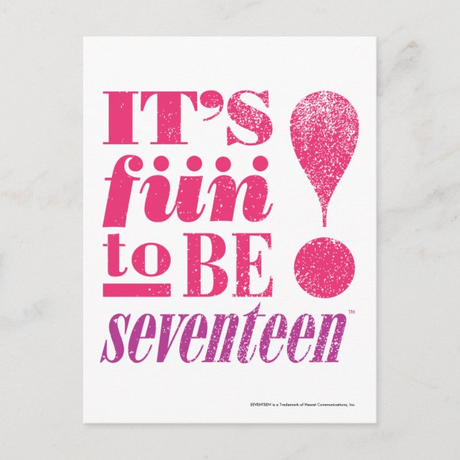 Cartão Postal Divertimento 2 B 17-Magenta (Frente)