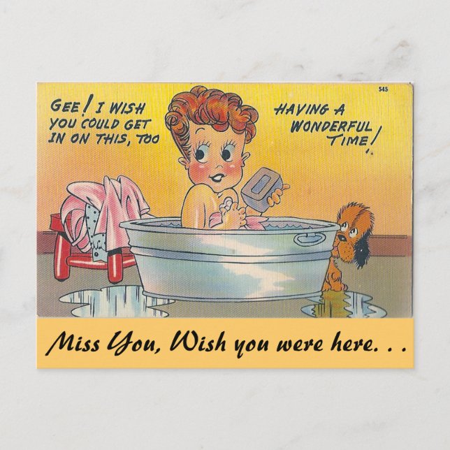 Cartão Postal Divertir-me maravilhosamente! (Frente)