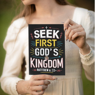 Cartão Postal Divina Busca: Perseguindo o Reino de Deus