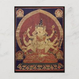 Cartão Postal Divindade Budista Tibetana Guhyasamaja