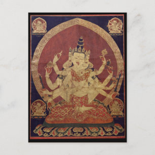 Cartão Postal Divindade Budista Tibetana Guhyasamaja